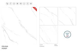 1200x1200mm Glossy Porcelain Tiles Firebrick Luxury Interior Flooring <b>Bathroom</b> Indian Manufacturer Large Format Premium Quality - Product Image 6