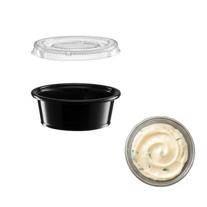 Servicio personalizado 1,5 oz taza de porción de plástico desechable con tapa adecuada para contener salsa de inmersión al por mayor de Vietnam - Product Image 2