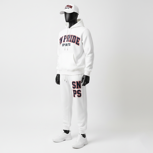 ชุดวอร์มผู้ชายแบบลำลองสั่งทำราคาส่ง แขนยาว คุณภาพสูง ปักลาย ระบายอากาศได้ดี ผ้าฝ้าย 100% - Product Image 3