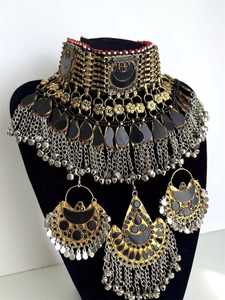 Venta caliente de calidad superior de acero inoxidable Kundan collar Mangtika conjunto para Mujeres Nuevo diseño personalizado indio para compromiso - Product Image 5