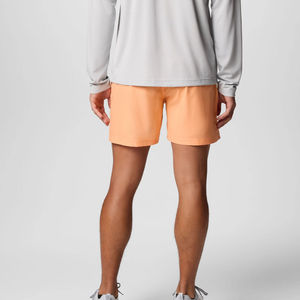 <b>Men's</b> High-Performance Spandex/Cotton Satin Embroidered Fishing <b>Shorts</b> Customized Wholesale Mid Waist <b>Zipper</b> Fly Solid Pattern - Product Image 3