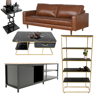 PK014 5-Piece Modern Living Room Furniture Combo Comfortable and <b>Adjustable</b> for Home and Outdoor Use - Product Image 1