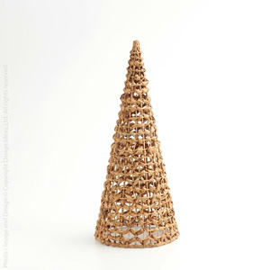 Ensemble de 3 sapins de Noël écologiques en jacinthe d'eau naturelle, faits à la main par Sisu Handicraft - Product Image 2