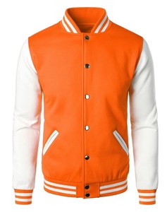 Veste universitaire de style décontracté d'hiver pour hommes, nouveau design avec logo brodé sur le devant, finition ODM - Product Image 1