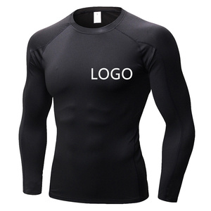 Profesional de alta calidad MMA Rashguard ropa de compresión nueva Camisa ajustada de manga larga hecha a medida Material de Spandex - Product Image 3