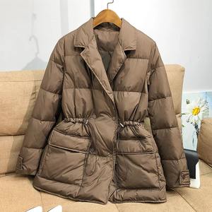 Nuevo Abrigo Casual de Invierno para Hombre, con Capucha, Tejido de Punto, Doble Botonadura, con Cordón Ajustable, Estilo Puffer - Product Image 4