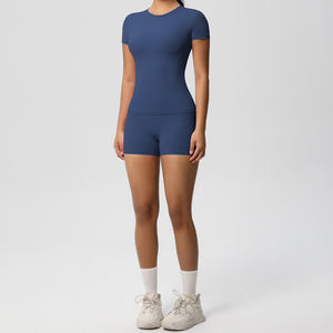 Nouveaux ensembles de yoga de 2 pièces pour l'entraînement et la course Vêtements de sport respirants pour le fitness Ensembles de soutien-gorge et de leggings à imprimé léopard - Product Image 3