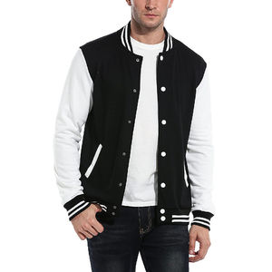 Veste universitaire en laine de haute qualité personnalisée OEM pour hommes col montant d'hiver CollegeBaseballjacket pour hommes - Product Image 1