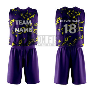 ชุดเสื้อวอลเลย์บอลโพลีเอสเตอร์100% แบบปรับแต่งได้พร้อมการพิมพ์แบบถ่ายเทความร้อนสำหรับทีมและสโมสรกีฬา - Product Image 3