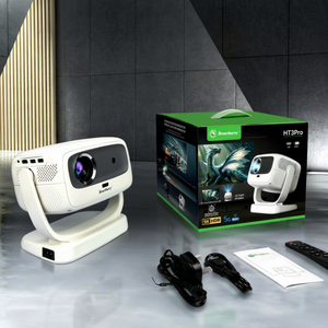 Proyector portátil 4K con enfoque automático y altavoces integrados para uso en cine en casa con sistema operativo Android 10 - Product Image 3