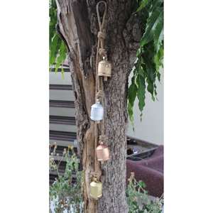 Campana Metálica Rústica Decorativa de Lujo con Adorno Colgante Hecho a Mano para Decoración de Interiores de Casas de Campo, Patios y Jardines - Product Image 6