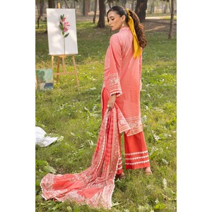 Traje de 3 Piezas para Mujer con Estampado Floral y Cuello Bordado CL-62202 - Product Image 6