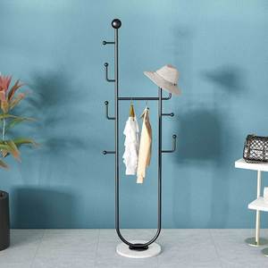 Bathroom <b>Shelves</b> Powder-Coated Iron Frame Clothes Rack with Artificial Stone Base KPT68015 - Product Image 3