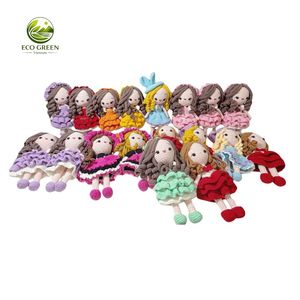 Muñecas Princesa Amigurumi Hechas a Mano, Juguetes de Peluche Suaves Personalizados, Venta al por Mayor OEM, Lindas Muñecas de Punto de Dibujos Animados para Niños - Product Image 3