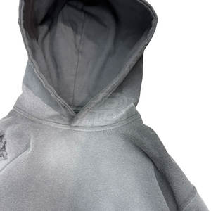 Sudaderas con capucha informales de invierno para hombre, diseño de patrón sólido a la moda con aspecto desteñido por el sol, cuello con capucha para uso en exteriores - Product Image 4