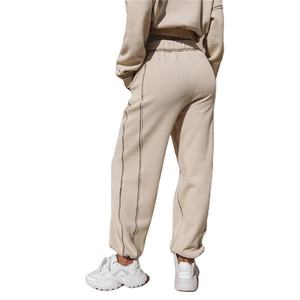 Conjunto deportivo de mujer RTS New Fashion con media cremallera, top de moda, conjunto deportivo de mujer con nuevo diseño, top corto y pantalones deportivos CP-WTS-04 - Product Image 5