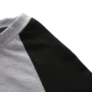 Camiseta Corta Colorblock para Mujer, Ajustada, Lisa, Informal, de Verano, de Manga Corta, con Cuello Redondo - Product Image 2