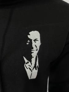 เสื้อมีฮู้ดแบบสวมหัวผ้าฟลีซผ้าฝ้ายรุ่นใหญ่สำหรับผู้ชายออกแบบลาย3D ได้ตามต้องการ - Product Image 6