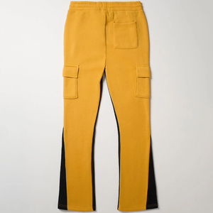 Pantalons de survêtement à jambe droite en éponge française pour hommes pantalons de survêtement pour hommes pantalons de survêtement délavés avec logo personnalisé - Product Image 2