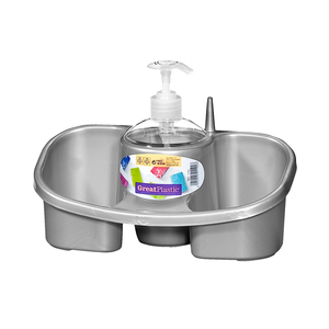 Spugna abrasiva argentata con dispenser (Plastiche 1192) - Product Image 1