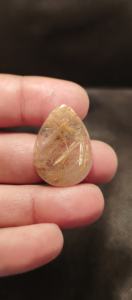 จี้คริสตัลควอตซ์รูไทล์สีทองทรงหยดน้ำ ขายดีที่สุด เหมาะสำหรับเป็นของขวัญ - Product Image 5