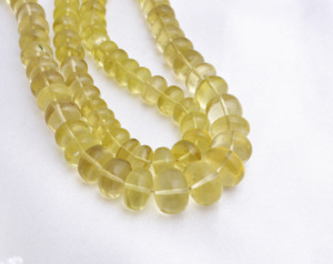 ลูกปัดเลมอนควอตซ์ธรรมชาติ ขนาด 8 มม. ถึง 13 มม. สำหรับทำเครื่องประดับชั้นดี - Product Image 2