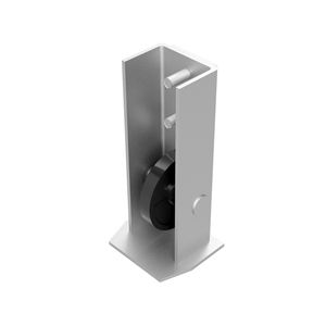 Rouleau d'extrémité pour portes coulissantes KIT3. Rouleaux <span class=keywords><strong>de</strong></span> porte en porte-à-faux. Porte coulissante à rouleau en métal - Product Image 3