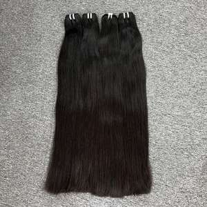 Venta al por mayor 100% Virgen Natural Straight Bob Weft Hair Alta calidad Gran stock Cabello crudo Cabello virgen largo en color natural - Product Image 5