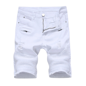 New Fashion <b>Men's</b> Denim Jean <b>Shorts</b> Vintage Streetwear Light Wash Woven Breathable High Street Wholesale Cheap Price for Summer - Product Image 5