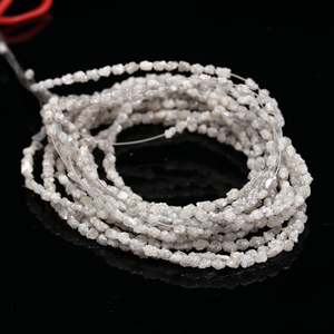 Perle de diamant naturel blanc non taillé - Product Image 1