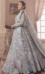 Latest Style Stylish Maxi New Design Bollywood White Frock Indian Pakistani Women's Long Wedding Wear Bridal Dress - Product Image 2