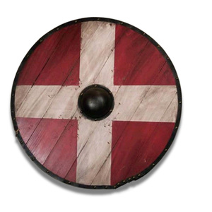 Customizable Industrial-Grade DIY Viking Shield Handmade <b>Wood</b> Leather <b>Strips</b> Edge Master Manufacture 0.354in Thickness OEM - Product Image 1
