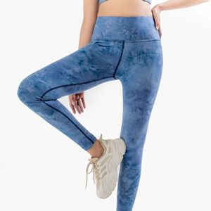 Mallas transpirables con tinte de corbata para mujer, estilo personalizado, llegada suave, sublimación, calidad de excelencia, cintura elástica, mallas de Yoga para mujer - Product Image 4