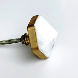 Boutons en marbre de vente supérieurs de couleur jaune avec la taille de forme de couleur personnalisée fabriquée en Inde - Product Image 2