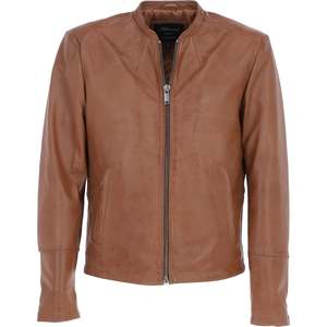 Chaqueta de invierno de diseño superior para hombre con cuello levantado y manga completa 100% cuero de alta calidad personalizable precio razonable - Product Image 1