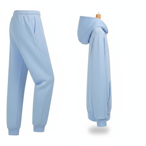 Conjunto Deportivo de Invierno de Alta Calidad 100% Algodón con Capucha para Hombre, Pantalones Deportivos, Sudadera con Capucha con Estampado Personalizado - Product Image 4