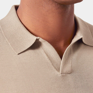 เสื้อสวมหัวผ้าแคชเมียร์ถักแบบถักสำหรับผู้ชายเสื้อโปโลเปิดคอปกแบบถักลายโลโก้ฤดูหนาวฤดูใบไม้ร่วง - Product Image 6