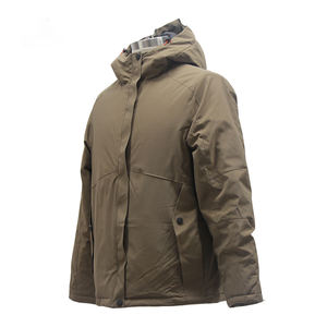 Produits en gros de Sportsneticintl Factcory, manteau d'hiver chaud, café 90 blanc, 100% nylon, doublure intérieure pour unisexe - Product Image 2