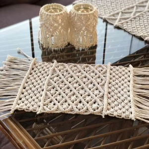 Manteles Individuales Rectangulares de Macramé Bohemio Personalizados al por Mayor, Accesorios Ecológicos para el Hogar, JNC Macramé - Product Image 1