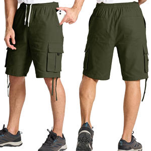 Men's Casual Cotton Twill Cargo <b>Shorts</b> Comfortable Relaxed Fit Elastic Waistband <b>Work</b> <b>Shorts</b> Drawstring Classic <b>Stretch</b> Design - Product Image 3