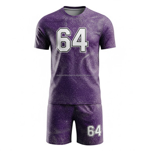 Uniforme de Fútbol Sublimado Personalizado 100% Poliéster, Camiseta de Fútbol con Rayas, Transpirable, de Secado Rápido, Ropa Deportiva para Entrenamiento de Equipo - Product Image 3