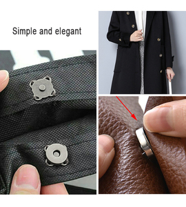 10Mm Mận Nút Từ Kim Loại Brass Tay Khâu Từ Nữ Nút Dệt Phụ Kiện Quần Áo Phụ Kiện - Product Image 3