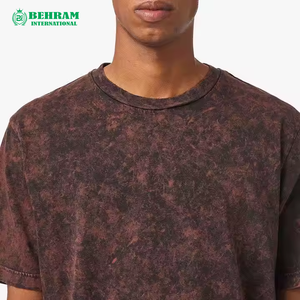 เสื้อยืดผู้ชายสั่งทำพิเศษ ล้างสีแบบแอซิดวอช ผ้าฝ้าย 100% เป็นมิตรกับสิ่งแวดล้อม ทรงโอเวอร์ไซส์ สไตล์ลำลอง - Product Image 4