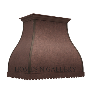 Hotte de cuisine en cuivre antique en acier inoxydable martelé à la main fabriqué à la main personnalisé hotte à baldaquin - Product Image 3