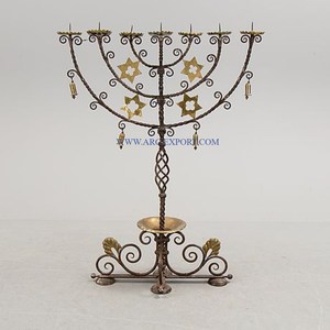 <b>Gold</b> Polished Metal <b>Candelabra</b> Vintage Table Decoration 5 Arms Lightening Candlestick Holder Newest Designing Metal <b>Candelabra</b> - Product Image 5