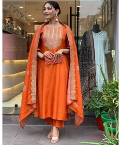 Dubai Islamic Clothing Ladies Kurta Kurti Women Boutique Stitched Party Wear Maxi Sharara Suit - Product Image 1