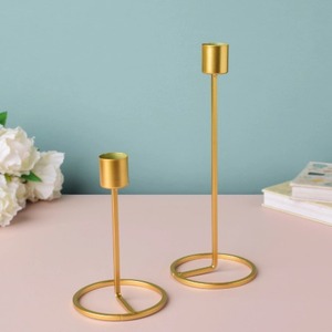 Heavy-Duty Solid Metal Brass <b>Candle</b> <b>Holder</b>, Weather-Resistant for Outdoor Garden Use <b>concrete</b>, unique, <b>candle</b> jar - Product Image 1