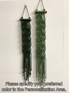 Feuille de macramé faite à la main Boho pour la décoration intérieure - Product Image 2