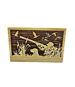 Urnes de cendres uniques décoratives antiques pour le corps humain Boîte de rangement des cendres funéraires en bois gravé Urnes belles et solides - Product Image 1