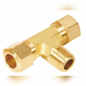Raccord en T en laiton durable pour tube de compression, pour applications d'eau, de gaz et de pétrole, en gros - Product Image 4